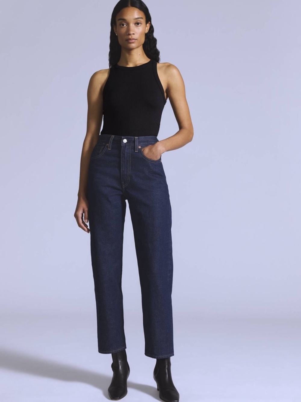 Levi’s Blue Tab Column Jeans Brand New with Tags
Color : Moj Rinse - Dark Wash